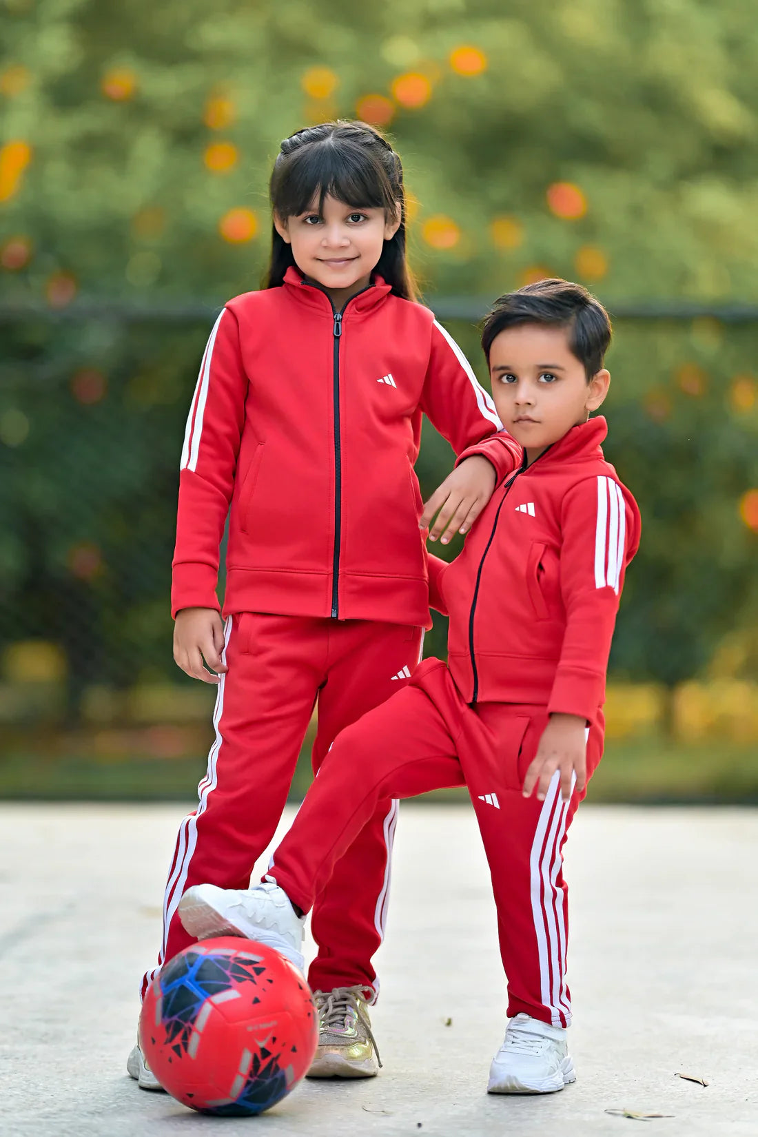 Kids Winter Track Suit ( Red T Line )